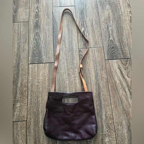 NWOT AWL SNAP color blocked soft pebbled leather boho crossbody/handbag - Picture 3 of 15